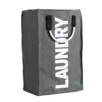 Laundry Bag Foldable Laundry Basket Large Dirty Laundry Basket Hamper Sorter Oxford Cloth Dirty Clothes Bag with Aluminum Handle