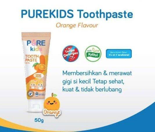 Pasta Gigi Anak Pure Kids Toothpaste 50gr | Lazada Indonesia