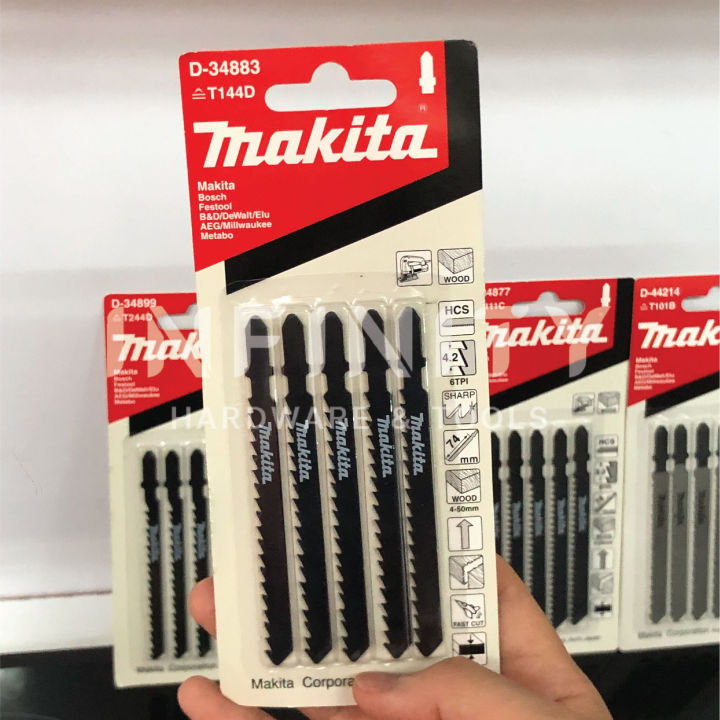 makita-ใบเลื่อย-ใบเลื่อยจิ๊กซอว์-ใบจิ๊กซอว์-makita-แท้-d-34877-d-34883-d-34899-d-34908-d-44214-5ใบ-แพ็ค