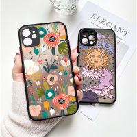 เคสโทรศัพท์เคลือบสำหรับ iPhone 12 14 13 11 Pro Max 12 Mini 7 8 Plus X XS Max XR SE 2020 2022 ฝาครอบกันชนซิลิโคนสำหรับ iPhone 11