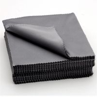 ✘ 20 Pcs/Packs Glasses Cloth Microfiber Cleaner Cloths Cleaning Glasses Lens Clothes Black Eyeglasses Cloth Eyewear Accessories