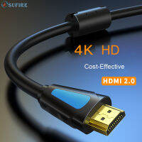 สาย HDMI HDMI2.0อุปกรณ์กล้อง GoPro สนับสนุน ARC 3D HDR 4K 60Hz Ultra HD สำหรับสวิทช์สลับสัญญาณ PS3/4ทีวีโปรเจคเตอร์แล็ปท็อป