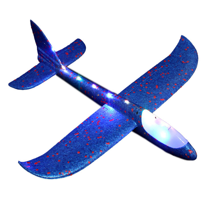 เครื่องบินของเล่นไฟกระพริบ3สปีดเครื่องบินของเล่นเครื่องร่อนสำหรับเด็กไฟ-led-ได้อย่างสร้างสรรค์สำหรับสนามหญ้า