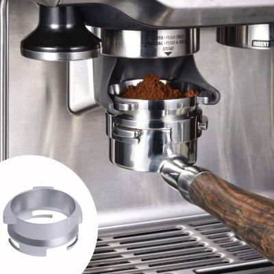 เครื่องชงกาแฟแบบหมุนได้ห่วงอะลูมินัมอัลลอย54มม. ห่วงรับผงกาแฟสำหรับ Breville เครื่องชงกาแฟ8ชุดช่องทางพกพา