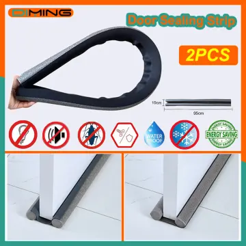 JETTINGBUY flexible door Bottom sealing strip Guard Wind Dust Threshold  Seals Draft Stopper 