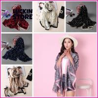 TREND 57SHOP Winter Pashmina Silk Lady Shawl Knitted Wrap Women Scarves Flower Printed Neckerchief