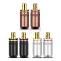 ♀ 1pair Earphone Pin Gold Plated Copper Audio Jack Wire Connector DIY Plug Metal Adapter For Acoustune 1655 1695Ti HiFi Headset