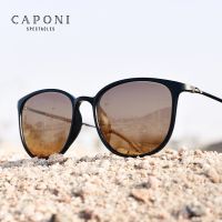 CAPONI แว่นกันแดดเปลี่ยนสีได้ผู้ชาย Β ขาไทเทเนียม TR Frame วินเทจการมองเห็นได้ในเวลากลางคืนแว่นตาโพลาไรซ์แว่นตากันแดด BSYS520