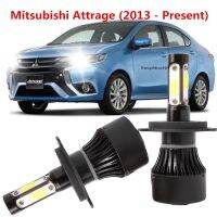 2PCS ด้านข้าง4แสงไฟหน้า LED 6000K การเปลี่ยนแปลงหัวหลอดไฟสำหรับ Mitsubishi Attrage (2013-ปัจจุบัน) อุปกรณ์เสริม