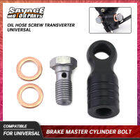 Universal รถจักรยานยนต์เบรค Radial Master กระบอก Banjo Bolt น้ำมันท่อสกรู Transverter สำหรับ YAMAHA HONDA สำหรับ KAWASAKI สำหรับ BMW