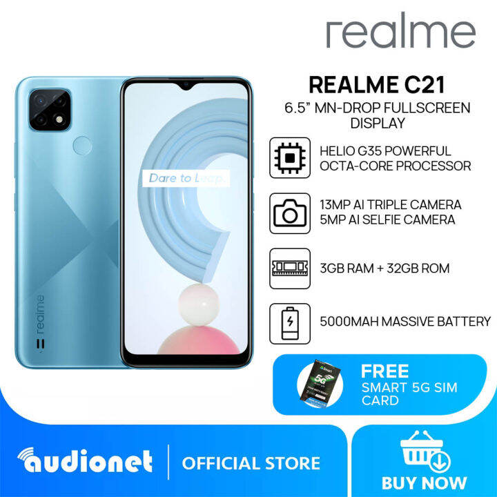 Realme C21 Smartphone | 3GB RAM+32GB ROM | 6.5'' Mini-drop Fullscreen ...