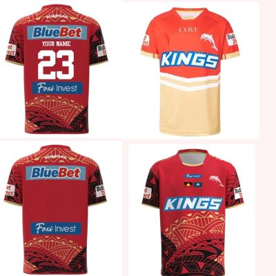 RUGBY JERSEY size Jersey 2023 TRAINING Indigenous S--3XL-5XL HOME 2023/24 [hot]Dolphins SHORTS Mens DOLPHINS