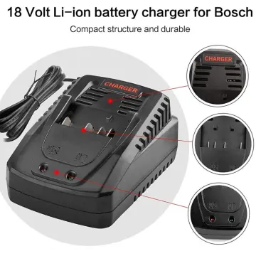Bosch 14.4v 18v Lithium Battery Charger 1018k Bat614 Bat618 Bos Al1860cv  Lithium-ion Batteries Adapters