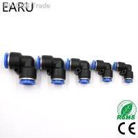 5pcs PV4 6 8 10 12MM Pneumatic L Type Elbow Fitting Plastic Pipe Connector Quick Fitting Angle Adapter Plug