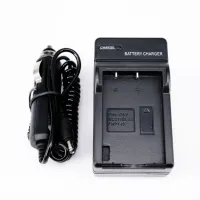 2 in 1 รถ + บ้าน ชาร์จแบตเตอรี่กล้อง Battery Charger for OLYMPUS BLS5/BLS1/FUJI NP140 (0253)