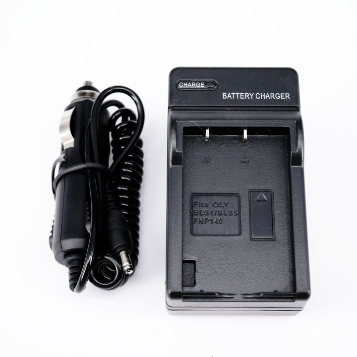 ที่ชาร์จแบตเตอรี่กล้อง-battery-charger-for-bls1-bls5-fnp140-ที่ชาร์จทั้งในบ้านและสายชาร์จในรถยนต์