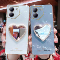 เคสโทรศัพท์ Phone Case เคส Tecno Camon 20 Pro 19 Pro 19 Neo Camon 18 18T 18P 4G 5G น่ารักรูปหัวใจกระจกแต่งหน้าสีลูกอมฝาครอบเลนส์นุ่มป้องกัน2023