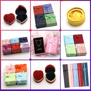 24-Piece Gift Box Set - Jewelry Box for Anniversaries, Weddings, Birthdays, Assorted Colors - 7.9 x 0.8 x 1.6 Inches