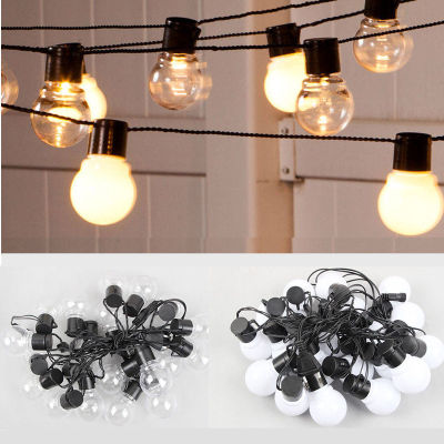 Outdoor Garland Street LED G50 Bulb Solar Energy Fairy String Lights Christmas Decoration Lamp for Home Indoor Holiday Lighting