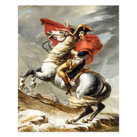 Napoleon Crossed The Saint Bernard Mountain Jacques Louis David Canvas Print Painting Poster Art Wall Pictures For Home Decor