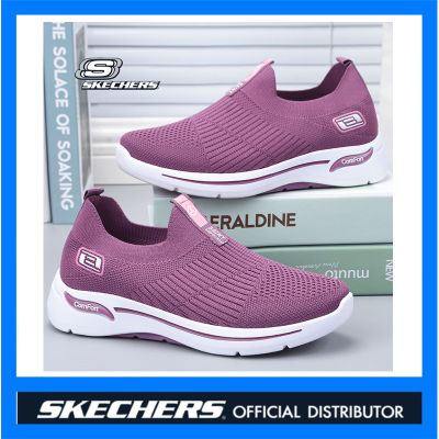 SKECHERS_Seager -Gowalk 3 Power Hitter รองเท้าลำลองผู้หญิง รองเท้าวิ่งแบบนุ่มแพลตฟ