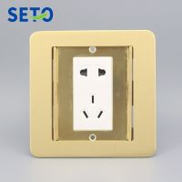 SeTo Concealed Type Floor Socket Five Hole Power Socket Panel Waterproof Wall Plate Keystone Floor Receptacle