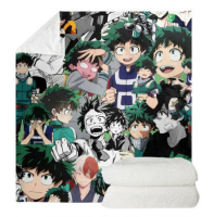 My hero academia 3D Print Fleece Blanket bed bed spread Sherpa blanket t039