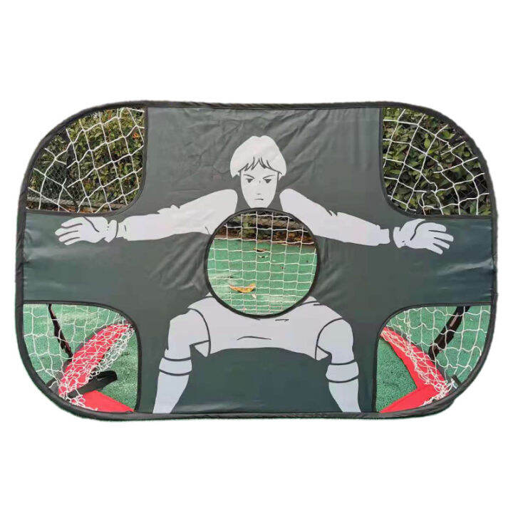 ประตูฟุตบอล-มินิ-โกลฟุตบอล-พับเก็บได้-สำหรับเด็ก-2-in-1-football-goal-and-net-พร้อมชุดติดตั้ง-กระเป๋ากันน้ำพกพา