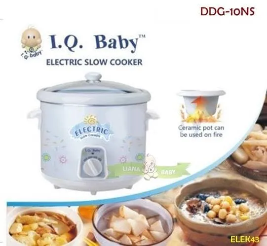 Elek43 Iq Baby Slow Cooker 1 Liter Ddg 10Ns Palet Kayu & Asuransi