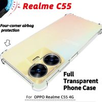 Realme C55 2023เคสใสสำหรับ Realme C33 C31 C35 Realme C55 NFC C 55 5G 2023เคสใสซิลิโคนกันกระแทกฝาหลังเคสโทรศัพท์