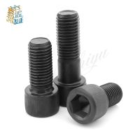 10/50pcs M1.6 M2 M3 M4 M5 M6 Black Grade 12.9 Steel Din912 Hexagon Hex Socket Cap Allen Head Bolt Screw Metric Thread L=2-80mm Nails Screws Fasteners