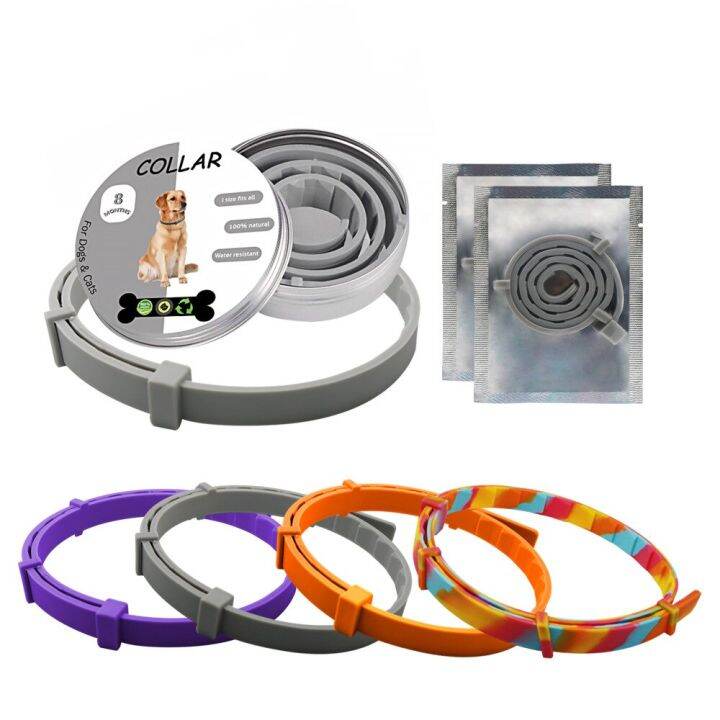 ZZOOI Silica gel Practical Insecticidal Anti Flea Pet Dogs Cat Collar Adjustable Antiinsect