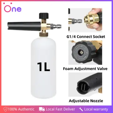 1000ML High Pressure Washer Soap Bottle G1/4 Quick Connector