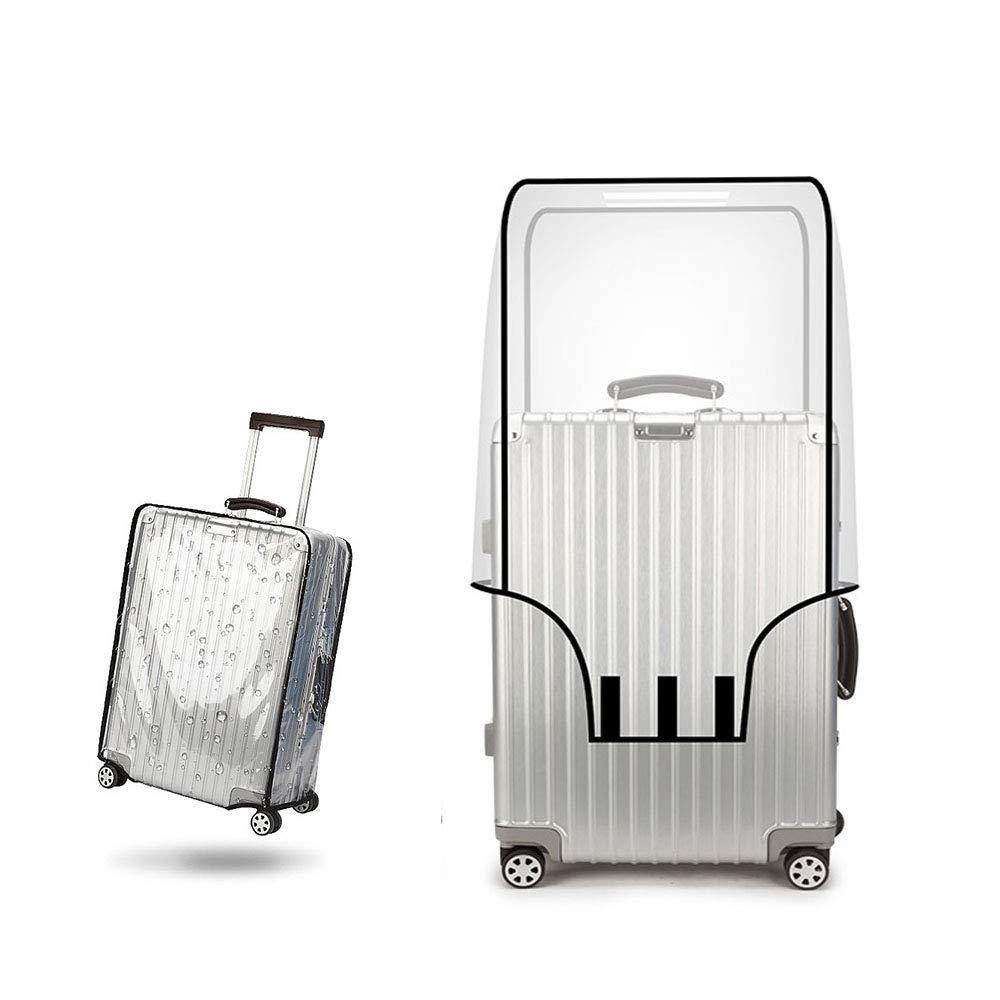 TopZK Clear PVC Suitcase Cover Protectors 20 22 24 26 28 30 Inch PVC Transparent Travel Luggage Protector for Carry on 