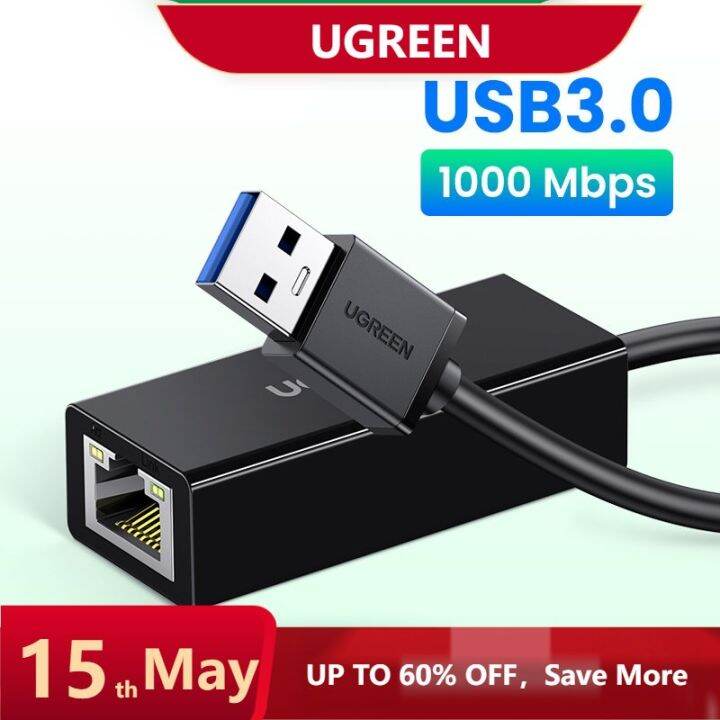 Ugreen Usb 3 0 Usb 2 0 To Ethernet Rj45 Lan Gigabit Adapter Network Card To Rj45 Lan Lazada Ph