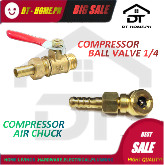 (PER PIECE) Brass Ball Valve 1/4" / Air Ball Valve 1/4" / Air Cock