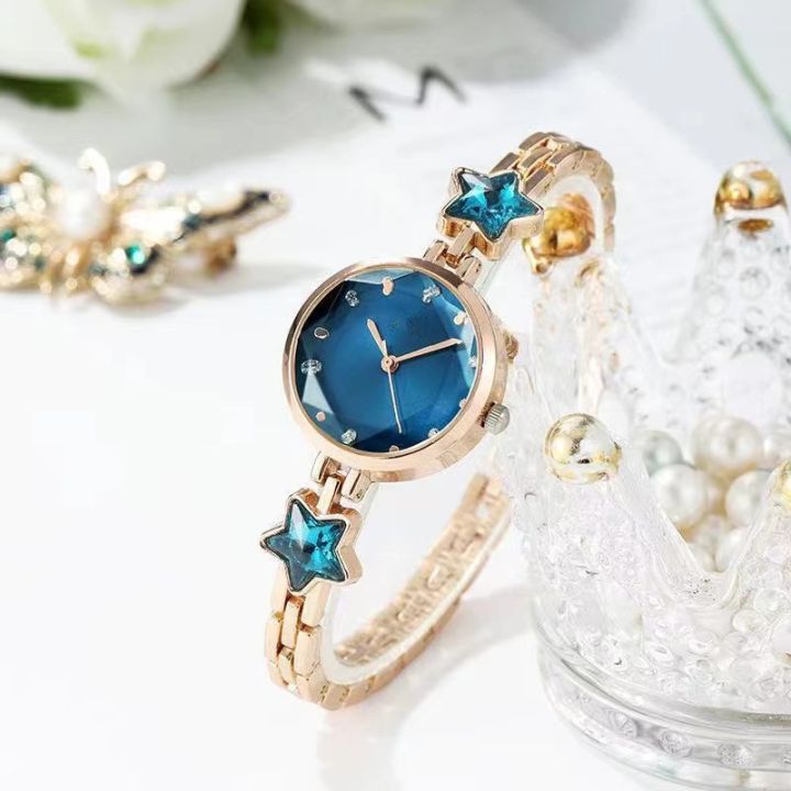 july-hot-foreign-trade-new-fashion-star-bracelet-watch-set-niche-design-casual-simple-all-match-ladies
