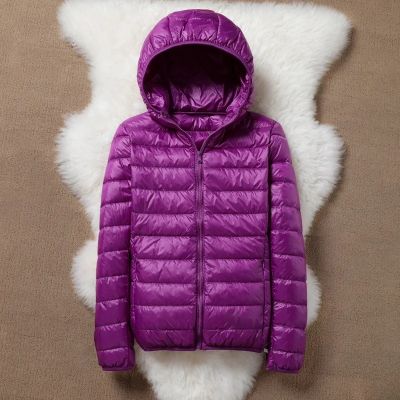 ✶♈◄ jiozpdn055186 Jaqueta feminina com capuz de pato jaquetas femininas casaco fino monocromático zíper casacos casuais moda feminina outono inverno