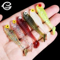 【hot】◆ QXO 10pcs/Lot 5/7cm Soft Lures Silicone Bait Sea Fishing 1.3g Swimbait Artificial Spinnerbait