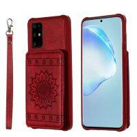 สำหรับ Galaxy S20 + Sun Flower Pattern Embossed Horizontal Drop-Proof Mobile Phone Case With Card Slots &amp; Wallet &amp; Photo Holder &amp; Stand Function