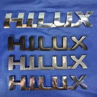 โลโก้ตัวอักษร ไฮลัก วีโก้ โตโยต้า ติดด้านหลังรถยนต์ Toyota HILUX 3D badge Abs Chrome Plating Emblem Logo Sticker