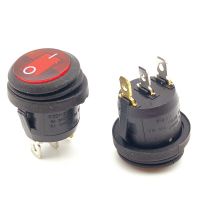 1/4 Pcs Mini Round Shape Waterproof Rocker Switch KCD1 ON/OFF Electrical Equipment With Lighting Power 3Pin 6A 250VAC/10A 125VAC Electrical Circuitry