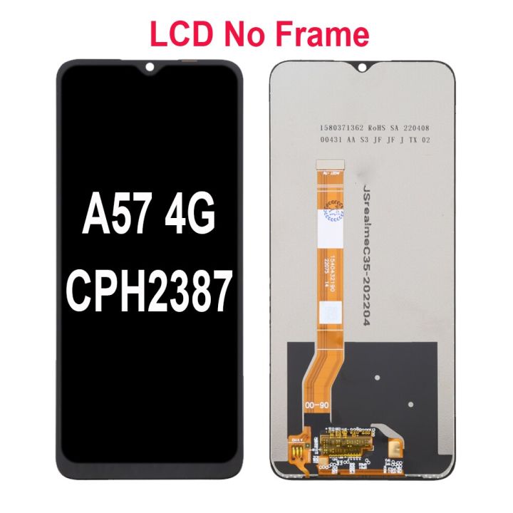 จอแสดงผล-lcd-สำหรับ-oppo-a57-4g-5g-2022-cph2387-pftm20-แบบสัมผัสหน้าจอประกอบ-digiziter-พร้อมกรอบ