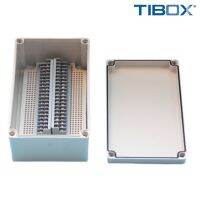 TIBOX TJ-40P-S กล่องพลาสติก พร้อมเทอร์มินอลบล็อก (Plastic Terminal Block Box IP66) 40Pole 10A Size : 250x150x100 mm.