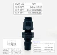 THBข้อต่อลม เสียบสายPU (PP)พลาสติก PLASTIC COUPLER