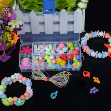 Kit for Make Bracelets Beads Toys for Children DIY 24 Grid Handmade Making  Puzzles Beads for