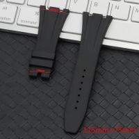 Nature silicone rubber watchband for AP Strap Folding Buckle 26mm 27mm for Audemars And Piguet watch band 154002647015703