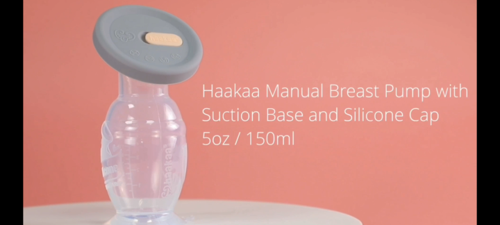 haakaa Manual Breast Pump for Breastfeeding 4oz/100ml