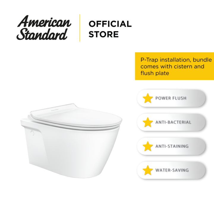 (POWERFUL FLUSH) American Standard Acacia SupaSleek Wall Hung Toilet