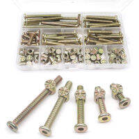 Baby Bed Screws Bolts Kit,Hex Drive Socket Cap Bolts Barrel Nuts Assortment Kit,for Crib Chairs,M6 100Pcs